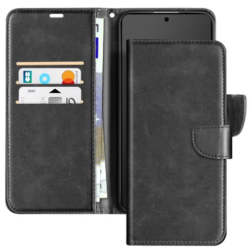 Étui Pour Samsung Galaxy S25 Edge Clapet Avec Dragonne Noir