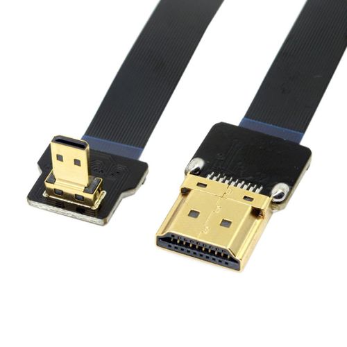 Câble HDMI vers Micro HDMI 20cm - Connexion coudée 90° - Transmission full HD sans perte - JACK DANIELS