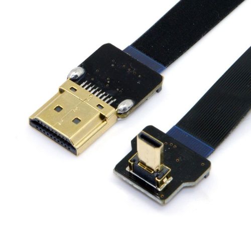 Adaptateur Micro HDMI mâle plat 0.2m - Design FPC pour multicoptères - Installation aérodynamique - JACK DANIELS