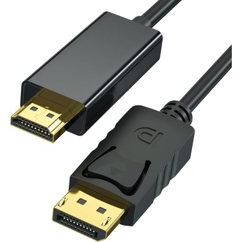Câble Displayport Vers Hdmi 1,8 M, Adaptateur Câble Dp Vers Hdmi 4K, Câble Unidirectionnel Dp 1.2 Vers Hdmi 1.4 Compatible Avec Moniteur Tv Projecteur Ordinateur Portable Dell Hp E[YIN4183158]