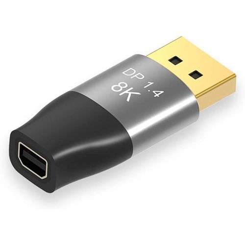 Adaptateur Mini Displayport 1.4 8K 60 Hz Femelle Ultra Hd Uhd 4K 144 Hz Vers Dp Mâle 7680 X 4320 Pour Vidéo, Pc, Ordinateur Portable, Tv[YIN4182489]
