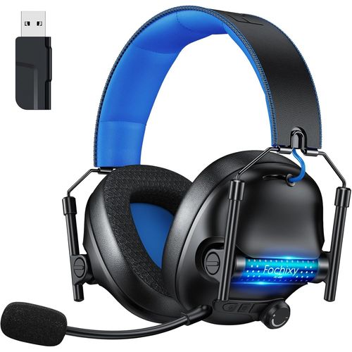 Fc400 Casque De Jeu Sans Fil Pour Pc, Ps5, Ps4 - Sans Perte 2,4 Ghz Et Bluetooth - Batterie 50 Heures, Pilotes 50 Mm, Pour Mac, Nintendo Switch, Lumières Rvb Sympas, Audio Spatial [Yin4183344]
