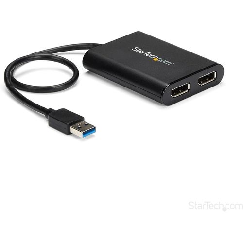 Adaptateur Usb 3.0 Vers Double Displayport 4K 60 Hz - Carte Graphique Externe Usb 3.0 Vers 2 Ports Dp (Usb32Dp24K60)[YIN4183378]