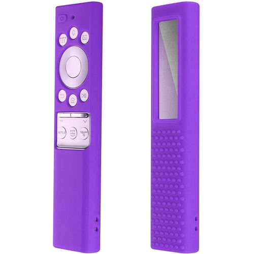 Coque violette pour télécommande TV BN59 ¿ Silicone souple ¿ Précision des boutons préservée - JACK DANIELS
