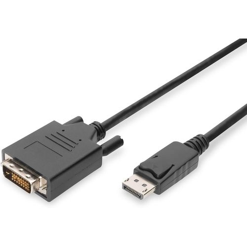 Câble Adaptateur Displayport - Dp - Dvi (24+1) - Full-Hd 1080P/60Hz - Displayport 1.1A - 2.0M - Avec Verrouillage - Adapté Aux Moniteurs, Cartes Graphiques - Noir[YIN4180727]