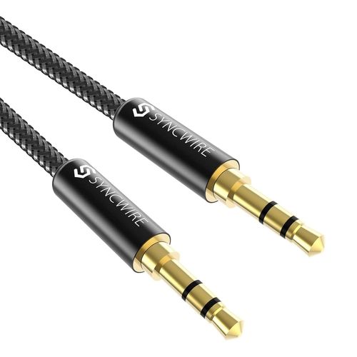 Câble Jack Audio Câble Auxiliaire 3.5Mm Mâle Vers Mâle [Plaqué Or] Câble Audio Stéréo En Nylon Pour Iphone, Samsung, Ipod, Ipad, Voiture, Casque, Autoradio, Smartphones, Mp3 Etc. -[YIN4181322]