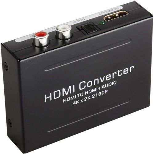 Extracteur Hdmi Audio 4K X 2K, Convertisseur Hdmi Vers Hdmi Vidéo Extractor Audio Spdif/Optique L/R Stéréo 3D Pour Ps3 Box Hd Dvd Ps4 Sky Hd Blu-Ray Home Ciném[YIN4180063]