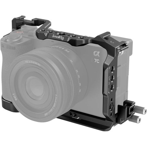 Kit De Cage Pour Sony A7C Ii/A7Cr Avec Serre-Câble Pour Hdmi, Accès Complet À La Création De Vlog, Cage Vidéo Pour Sony A7C Ii/A7Cr Avec Hinge Arm, Plaque Qr Intégrée Pour Arca - 4[YIN4185628]