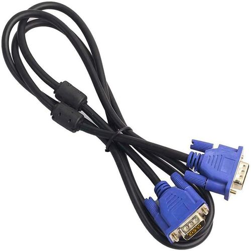 Secofe Câble Vidéo Vga Vers Vga 1,5 M / 5 Pieds Vga Mâle De Mâle Connecteur Câble Vga Adaptateur Pour Ordinateur Portable Vers Hdtv[YIN4185259]
