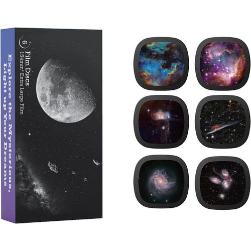 Disques Réalistes - Disques Pour Meteor Und Galaxy Projecteur, Diapositives 5K Ultra Hd Pour Planétarium Domestique, Jeu De 6 Disques Sans Projecteur (Nebula 5)[YIN4186063]