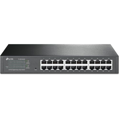 Tl-Sg1024De 24-Port Desktop Gigabit Easy-Smart Ethernet Switch, Steel Case, 13 Inch Rack-Mount , Black[YIN4185159]