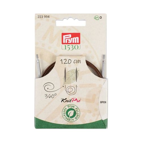 Câble Rotatif 360° Natural Prym De 40 À 150cm ¿ Cordon En Acier Avec Revêtement Nylon Pour Aiguilles Interchangeables