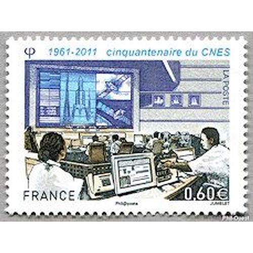Cinquantenaire Du Centre National D'Études Spatiales Année 2011 N° 4604 Yvert Et Tellier Luxe