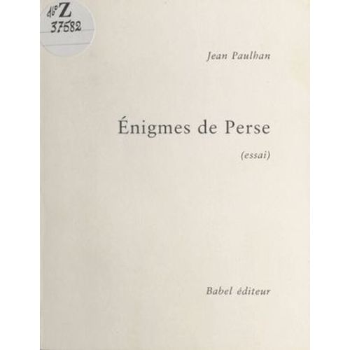 Énigmes De Perse