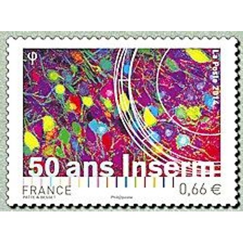 Cinquantenaire De L'Institut National De La Santé Et De La Recherche Médicale (Inserm) Année 2014 N° 4886 Yvert Et Tellier Luxe
