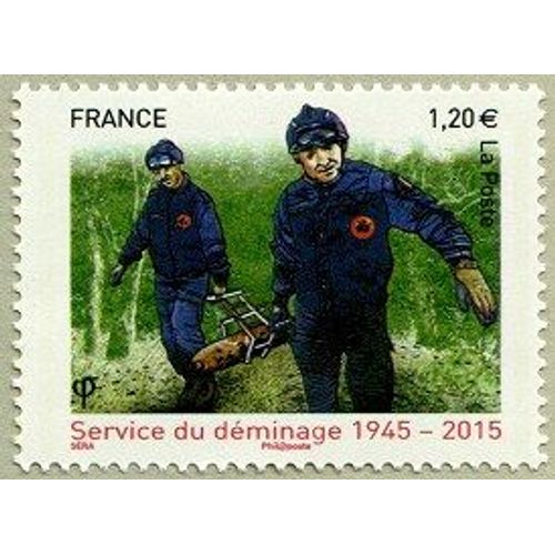 70ème Anniversaire Du Service De Déminage Année 2015 N° 4927 Yvert Et Tellier Luxe