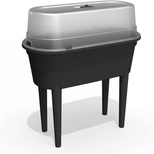 Jardinière Surélevée Avec Couvercle Serre, Bac Pour Culture Précoce De Plantes, Légumes, Tomates, Fleurs, Herbes Aromatiques
