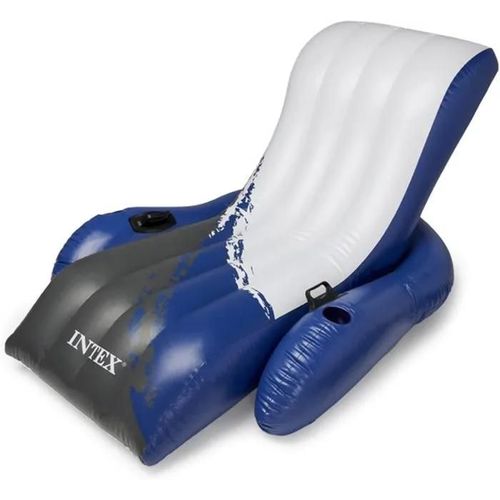 Toboggan Piscine Gonflable 71x53 Pouces Chaise Longue Piscine