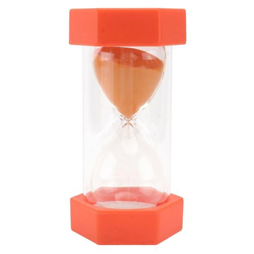 Sablier décoratif orange de 30 minutes ¿ Décoration d'intérieur élégante en acrylique et cadeau pour toutes les occasions