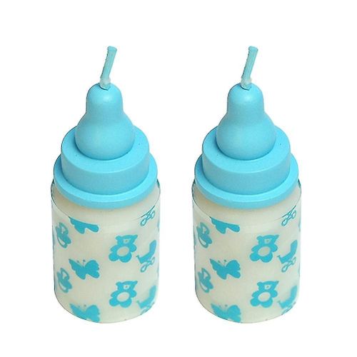 Bougies De Gâteau D'anniversaire Romantiques - Conception De Biberon D'allaitement Créative, Paraffine Écologique, Parfaite Pour Les Célébrations !