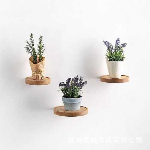 Lot De 2 Étagères Flottantes Rondes En Bois ¿ Rangement Mural Pour La Décoration Intérieure, Durable Et Élégant, 15 Cm