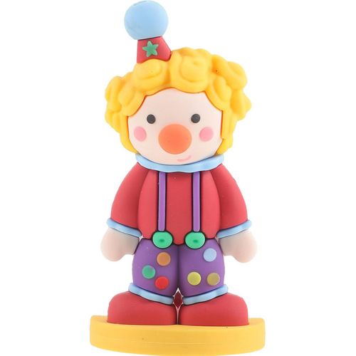 Charmante figurine de clown miniature pour la décoration de la maison et du jardin ¿ Ornement fantaisiste en PVC pour les petits espaces