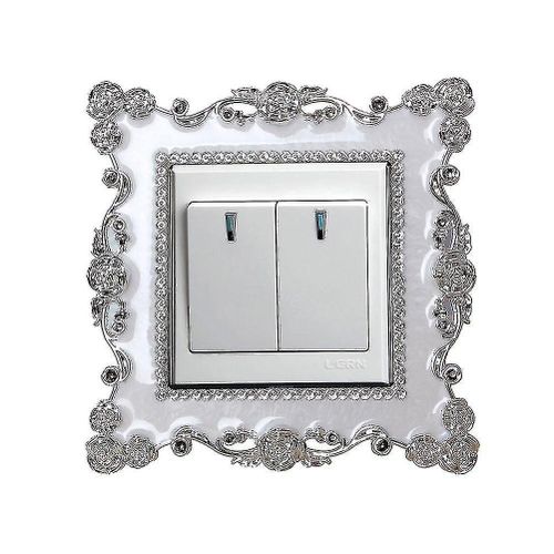 Lot de 3 autocollants pour interrupteurs à motif de roses romantiques ¿ Élégants stickers muraux 3D pour la décoration de la maison et de la maternelle