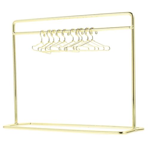 Ensemble Élégant De Cintres Pour Vêtements De Poupée Miniature : 10 Cintres Et Supports En Fer Durables Pour Une Présentation Organisée De La Garde-Robe De Poupée