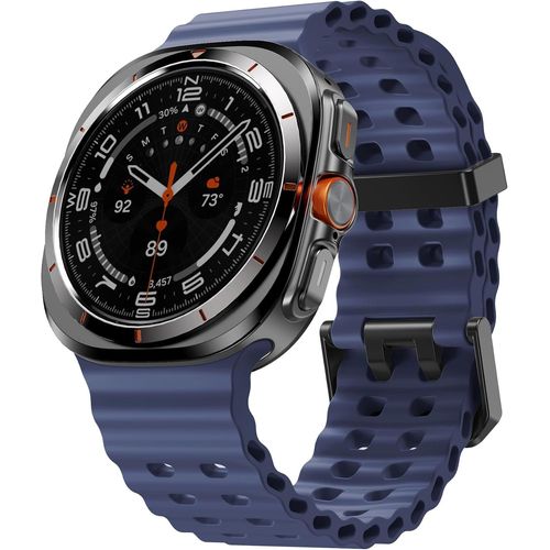 Bracelet Pour Samsung Galaxy Watch Ultra, Silicone Souple Bracelet De Remplacement Pour Samsung Galaxy Watch Ultra 47mm(Bleu Minuit)[Wpj4191145]