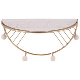Étagère Flottante Nordique Élégante Pour Salons Modernes - Design Écologique En Bois Et Fer, Parfait Pour La Décoration Intérieure