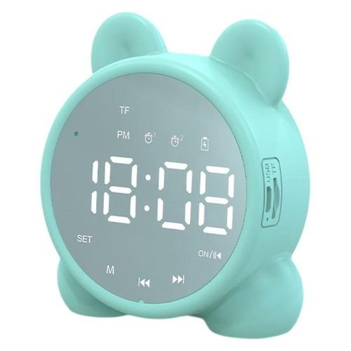 Horloge d'apprentissage du sommeil innovante pour enfants : haut-parleur Bluetooth, alarme, veilleuse et fonction de verrouillage enfant