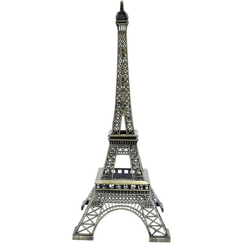 Modèle élégant de la Tour Eiffel vintage - Statue décorative 3D pour la maison, le bureau, le bar et idée cadeau unique