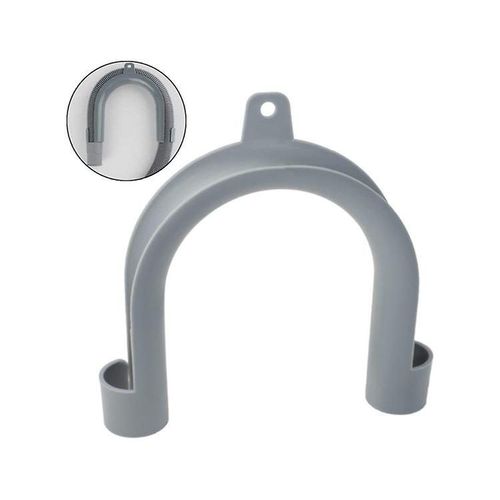 Support de tuyau de vidange pour machine à laver - Crochet en U pour un maintien sûr du tuyau, installation facile, plastique durable