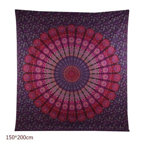 Tapisserie Murale Mandala Bohème Indienne ¿ Décoration Polyvalente Pour Chambre D'enfant, Plage Et Pique-Nique