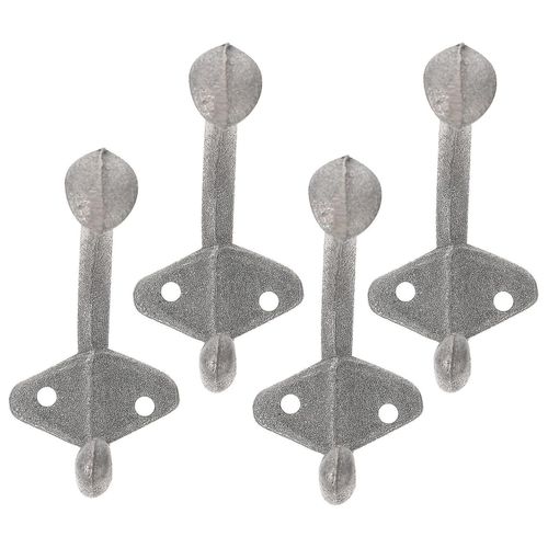 4 crochets muraux robustes - Porte-manteau et porte-clés élégants pour l'organisation de la maison - Conception en fer durable