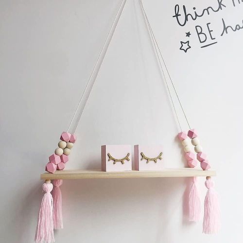 Étagère Murale Flottante En Bois Pour Macarons - Décoration D'intérieur - Capacité De Charge : 10 Kg, 38 X 14 Cm, Polyvalente