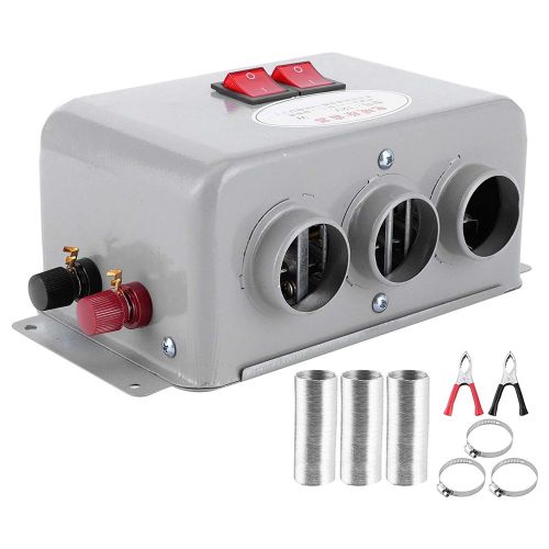 12v 800w Dégivreur De Pare-Brise 3 Trous Désembuage Électrique De Véhicule Réchauffeur À Faible Bruit 2 En 1 Chauffage Refroidissement Sèche-Linge
