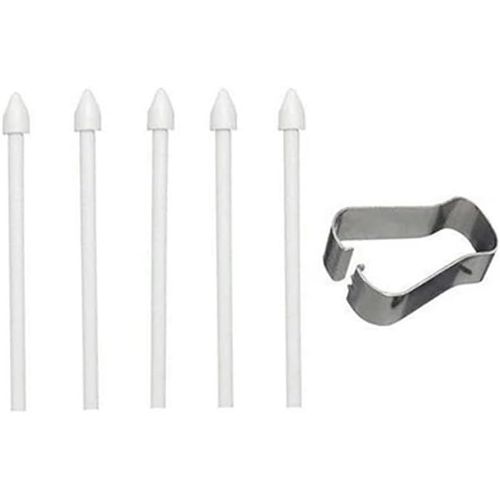 5 Pointes De Stylet De Remplacement Pour Samsung Galaxy Tab S8 / Tab S8+ / Tab S8 Ultra/Tab S7 / Tab S7+/Tab S7 Fe/Tab S6 5g 4g / Tab S6 Lite 2022 Tablette S Stiftspitzen Mit Clip Blanc