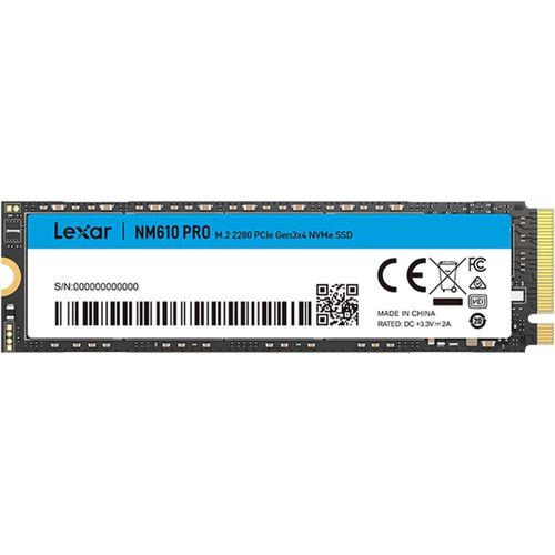 GOTHICANA BY EMPNm610Pro 1To Ssd, M.2 2280 Pcie Gen3X4 Nvme 1.4 Ssd 1To Interne, Jusqu'À 3300 Mo/S En Lecture, 2600 Mo/S En Écriture, 3D Nand Flash Disques Pour Notebook, Desktop, Pc