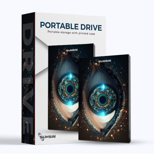 GOTHICANA BY EMPDisque Dur Externe, Disque Dur De Jeu, Disque Dur Portable 1 To, Disque Dur Externe Usb 3.0, Disque De Stockage Pour Ps5, Ps4, Ps3, Mac, Pc, Ordinateur Portable, Console De Jeu (Noir)
