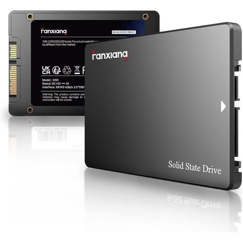 GOTHICANA BY EMPS101 1To Ssd Disque Interne Ssd Sata Iii 6 Go/S 2,5"" Vitesse De Lecture Jusqu'À 550 Mo/Sec, Compatible Avec Ordinateurs Portables Et Ordinateurs De Bureau (Noir)