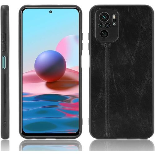 Coque Pour Xiaomi Redmi Note 10s,Housse De Protection En Cuir Pu Ultra-Mince, Antidérapante, Anti-Rayures Et Anti-Traces De Doigts, Adaptée À Xiaomi Redmi Note 10s.Noir