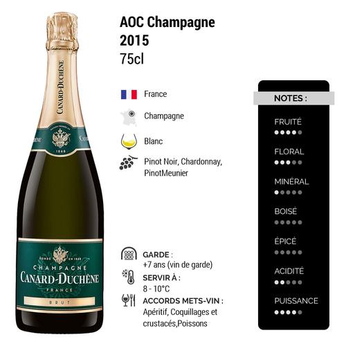 Champagne Canard-Duchêne Champagne Brut Blanc 2015 X3