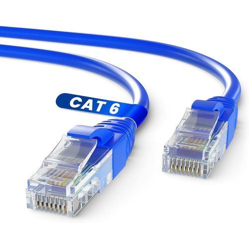 Câble Ethernet RJ45 Cat 6 - 20 m - Connexion Haut Débit - Pour Bureau et Maison - Bleu [CAB4190210]