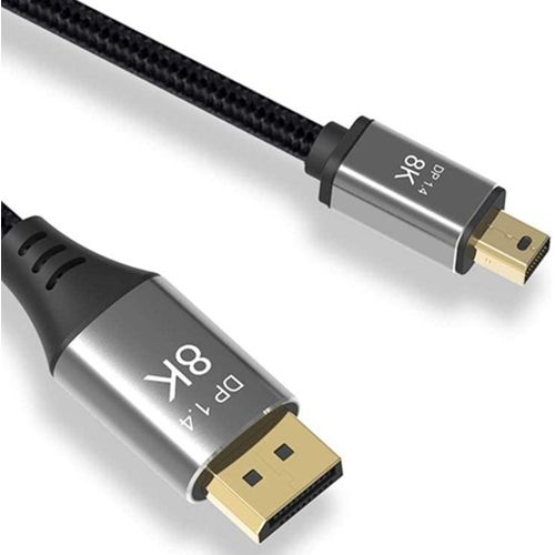 Câble Mini DisplayPort vers DP 8K - 1 m - Ultra HD - Compatible avec Moniteurs Haute Perfo ce [CAB4191106]