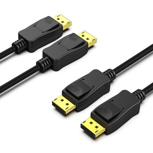 Lot de 2 Câbles DisplayPort vers DisplayPort 3 m - Haute Résolution 4K@60Hz - Pour Gaming et Bureautique [CAB4191104]