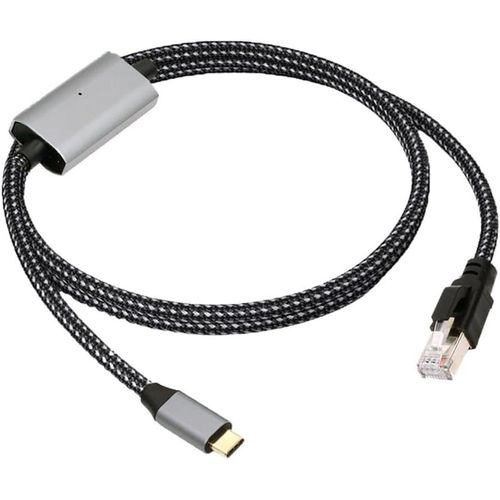 Câble Rj45 Vers Usb Type-C Usb-C Vers Ethernet Mâle Directement Connecté 1000 Mbps Gigabit Lan Réseau Compatible Avec Thunderbolt3[CAB4193276]