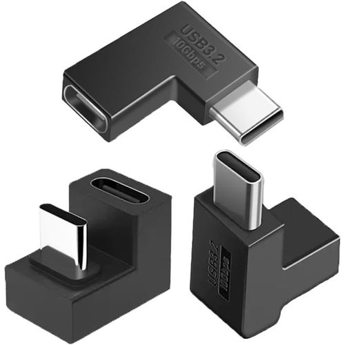 Adaptateurs USB-C Coude 90° (Lot 3) - Orientation Horizontale/Verticale [CAB4191546]
