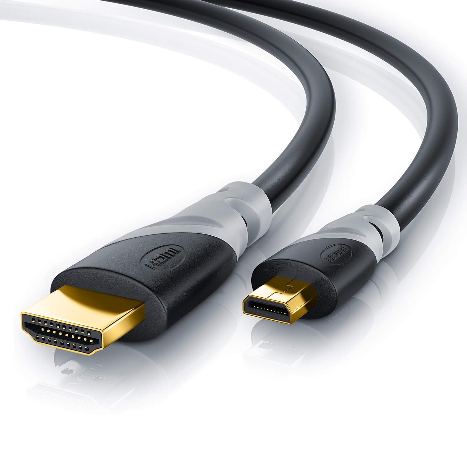 ¿Câble Micro HDMI 2M¿ ¿ Dorure 24K pour Transmission 3D/Full HD [CAB4194150]