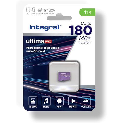 1Tb Carte Micro Sd 4K Video Vitesse De Lecture 180Mb/S Et Vitesse D'Ecriture 150Mb/S Microsdxc A2 C10 U3 Uhs-I 180-V30 Notre Carte Mémoire Micro Sd Haute Vitesse La Plus Rapide